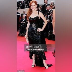 Size 4 black sequin with a fishtail Mandalay dress